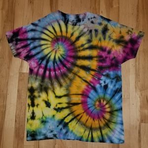 Ice dyed tie dye t-shirt size large